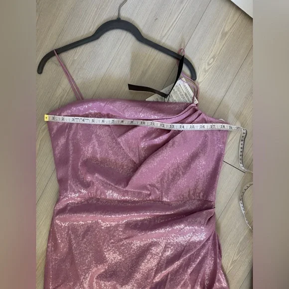 HALSTON Alania Ruched A-Line Sequined Gown Size 14 NWT